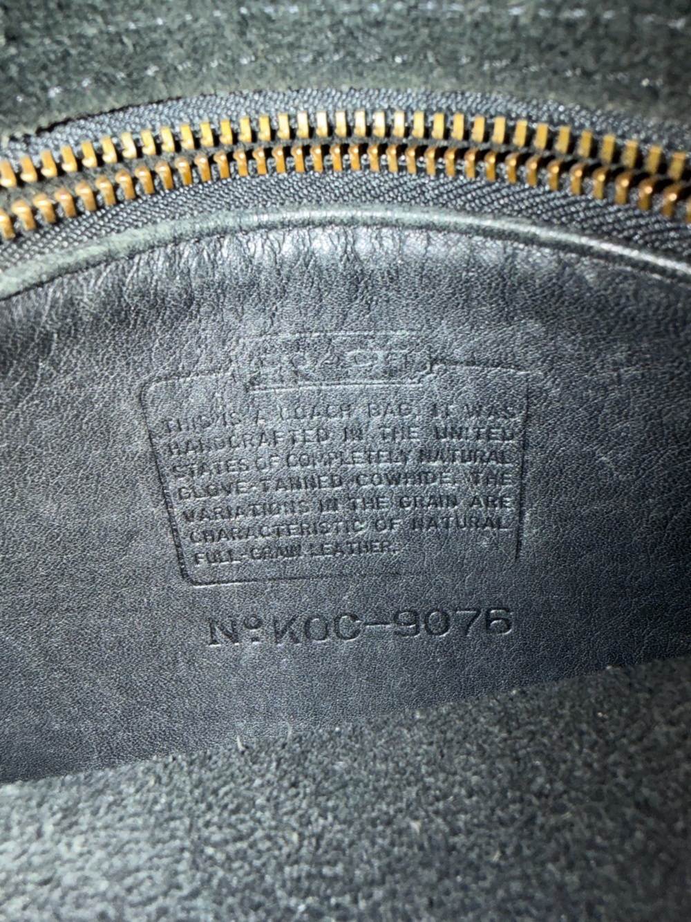 Vintage Coach Companion Flap Bag in Black - Picture 8 of 9